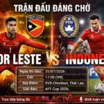Nhận định, soi kèo trận đấu Timor Leste vs Indonesia tại vòng bảng AFF Cup 2026 cùng chuyên gia Xoilac TV.